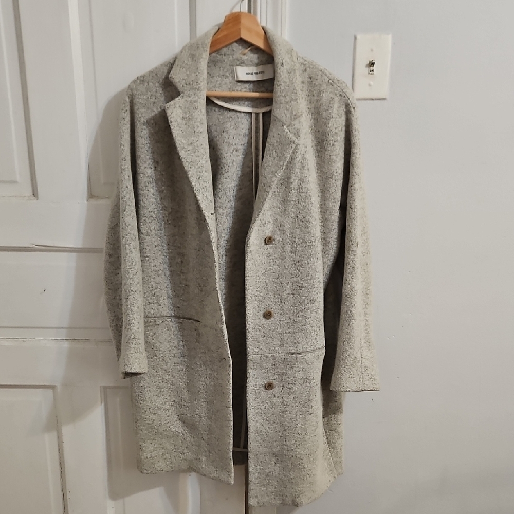 Norse Projects Women's Gray Blazer Coat